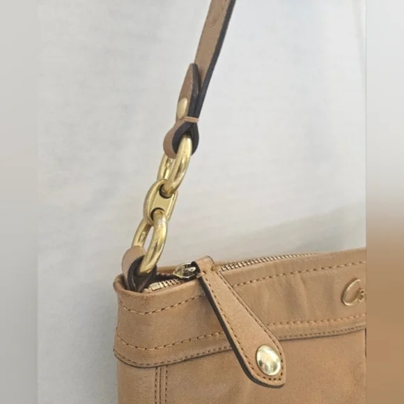 COACH MADISON HIPPIE SHOULDER BAG CAMEL C1381 F20114 - Picture 8 of 10